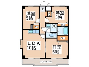 横山マンション荏田南Ⅴの物件間取画像